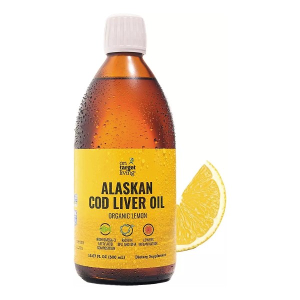 Alaskan Cod Liver Oil Liquid | Organic Lemon Flavor 16.67