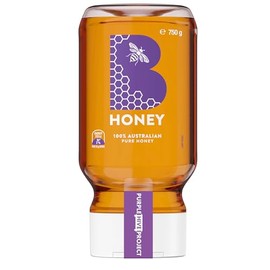 B Honey Squeeze 100% Pure Australian Honey, Squeezy Bottle 750G