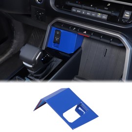 Car Central Electronic Handbrake Button Frame Cover Compatible with Toyota Tundra/Sequoia 2022-2023 Center Console Electronic Handbrake Button Protect Frame Decor Cover Trim ABS Interior Accessories