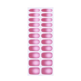 HAIIDOAK Nail Stickers, Gel Nail Strips with Manicure Tool Kit, 22 Pieces, Long Lasting, Chip Resistant, UV Free, Flamingo Fade