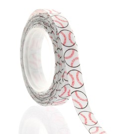 3/8" Baseball Grosgrain Ribbon 5 Yard