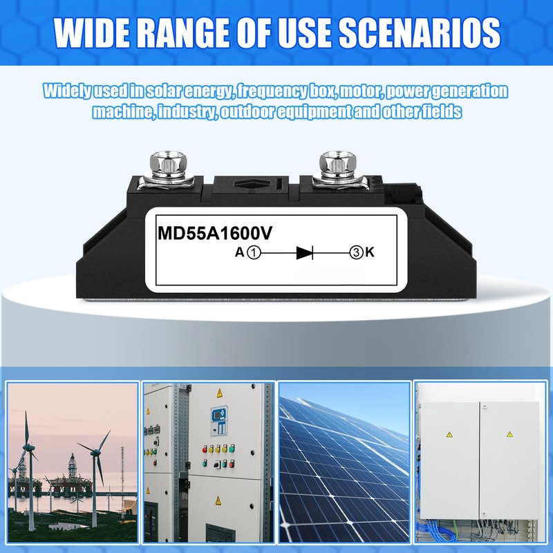 Yexiya MD 55A (50Amp)-16 Solar Diode, DC Blocking Unidirectional in-line