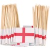 100 x Mini England St George Flag on Cocktail Stick