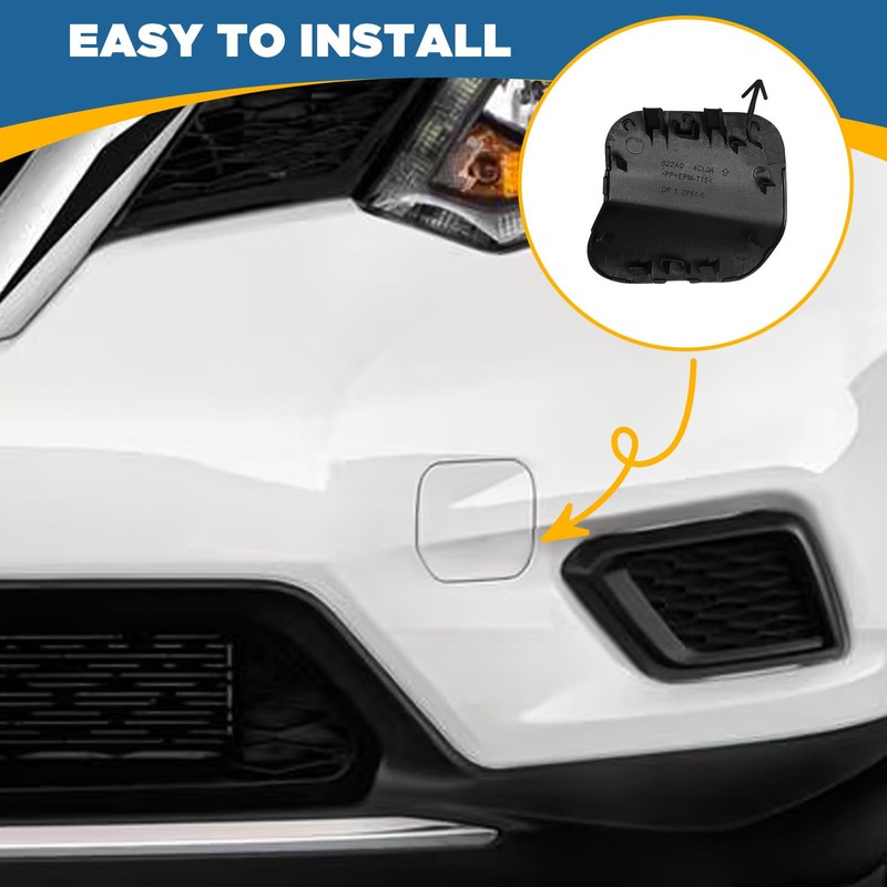 TOPUS Front Bumper Tow Hook Cover for Nissan X-Trail T32