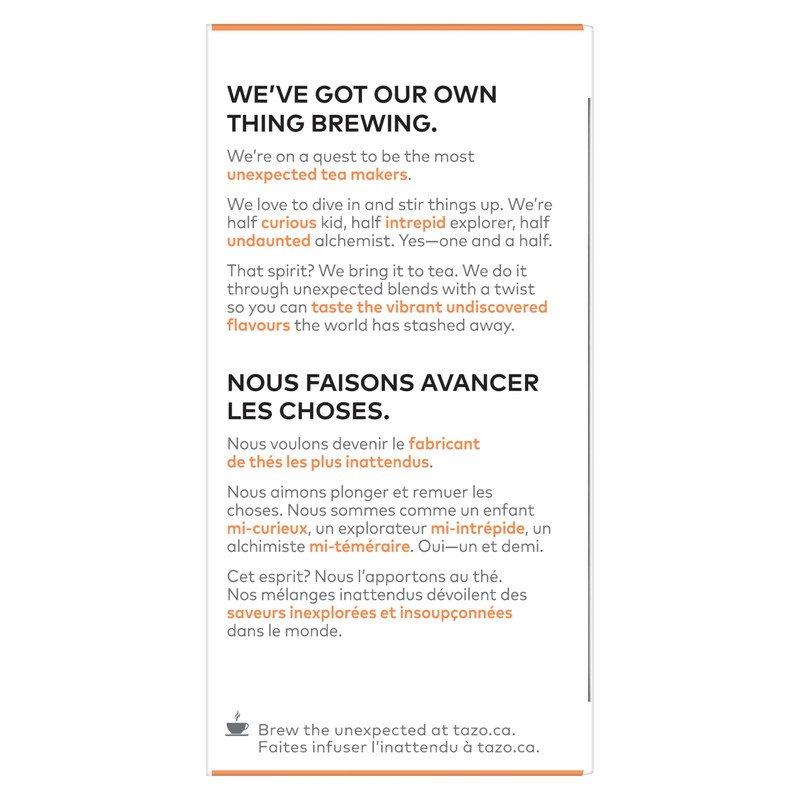 TAZO Passion Herbal Tea Bags, Hot or Iced, Caffeine Free,