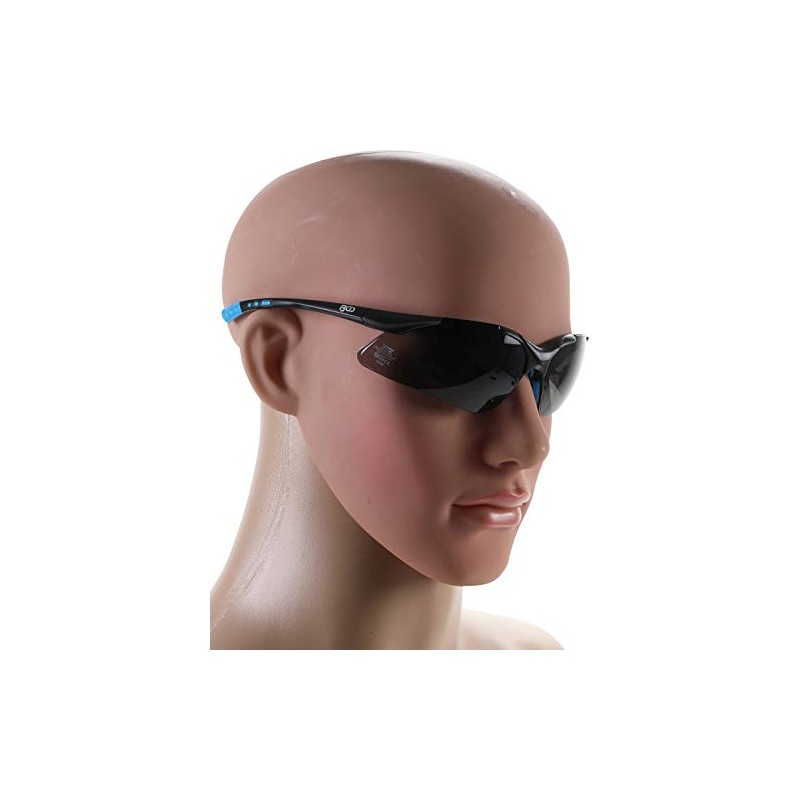 BGS safety glasses, grey, tinted, BGS-3628