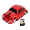 Luqeeg Ratón Inalámbrico, 2.4GHZ 1600DPI Ratones ópticos Inalámbricos con Receptor USB, Ratón Inalámbrico con Forma de Automóvil Estilo Automóvil...  