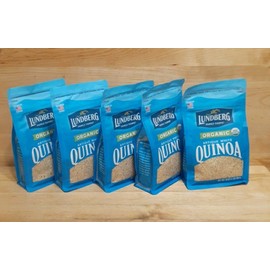 Lundberg Family Farms 5LBS: LINDBERG FAMILY FARMS Organic Antique White QUINOA NO: gluten/gmo verified