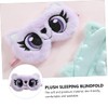 Mikinona Plush Cartoon Eye Pattern Eye Mask for Travel Home