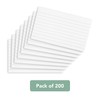 Summit Flash Cards, 200 Pack White, Lined Revision Cards, 125x75mm