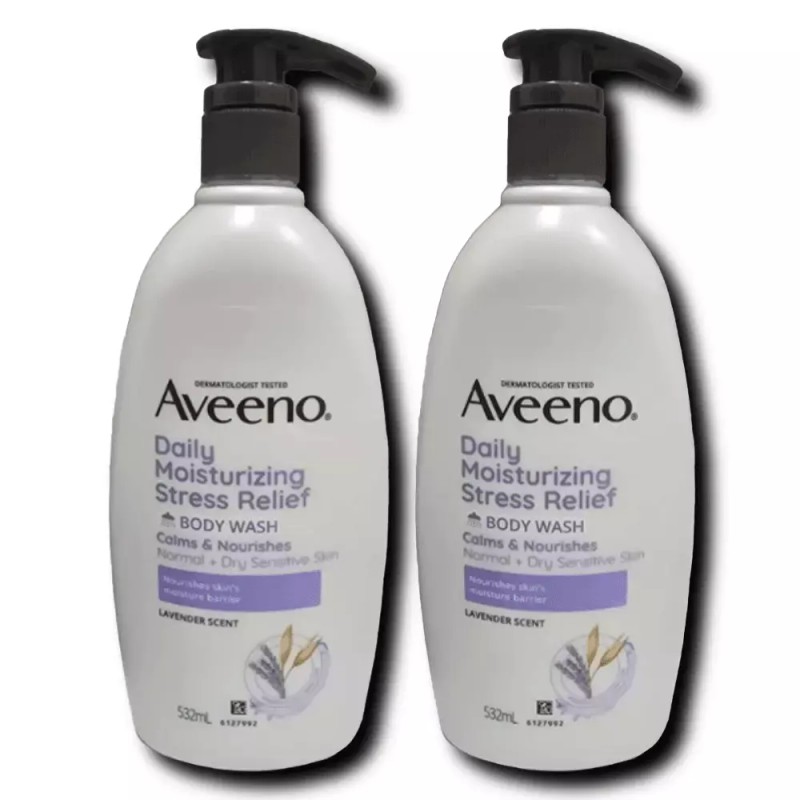 Aveno 아비노 데일리 모이스처라이징 스트레스 릴리프 바디워시 532ml 2개 Abino