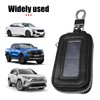 gunroil 1 PC Double Layer Car Keychain Box, Leather Car