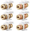 tunghey 6Pack Banana Jack Binding Post Keystone Jack Insert with