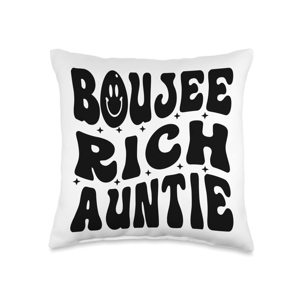 Boujee Rich Auntie - Funny Family Vacation - Thanksgiving Throw