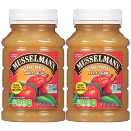 Musselman's CHUNKY Apple Sauce (Pack of 2) 24 oz Jars