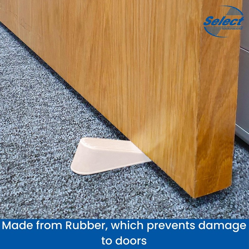 Select Hardware Door Stop, Wedge, Anti Slip Door Holder, Rubber,