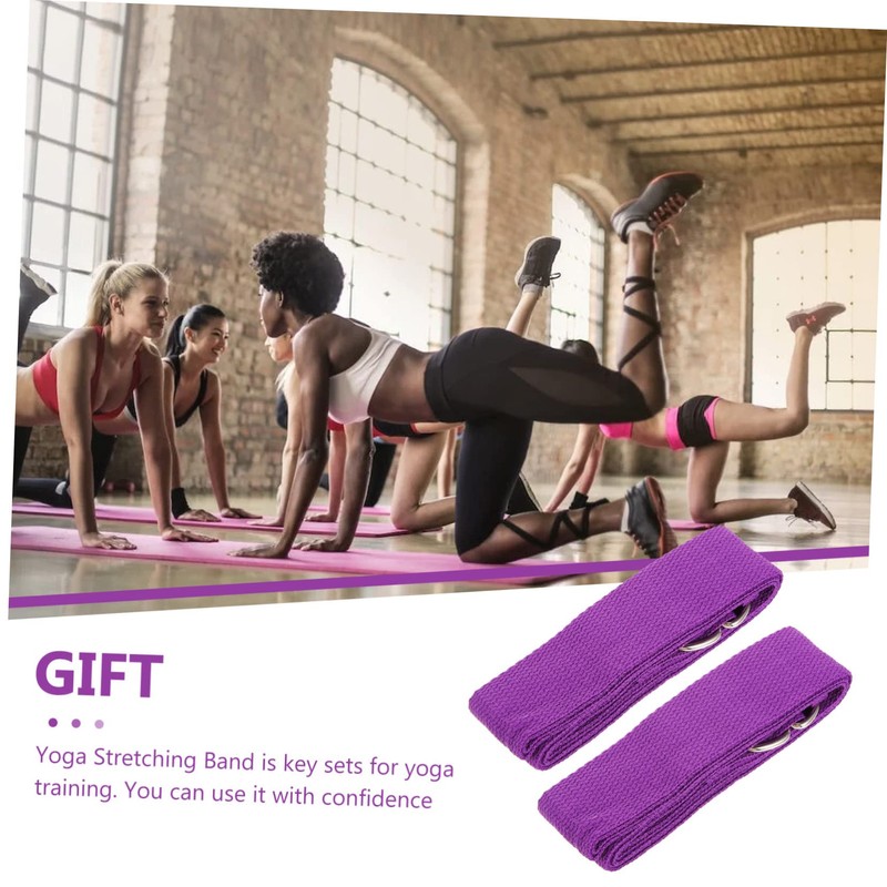 Mipcase 2pcs Yoga Elastic Band Equipment Stretching Strap Exercise Band