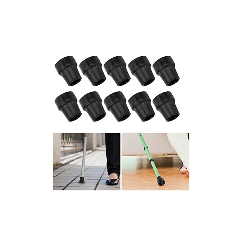 10pcs Rubber Crutch Tip with Slip Resistance for Heavy Duty