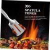 BIUDECO Cooking Gadgets Metal Spatula Stainless Steel Tong for Steak