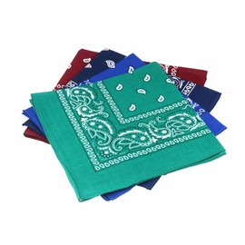 Cathcart Elliot Set of 4 Extra Large 22 inch Paisley Cotton Hankies Bandana Face Mask 56cm Square