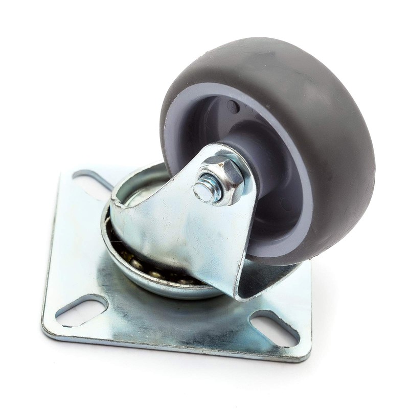 Set of 4 x Heavy Duty 50mm Grey Solid 360