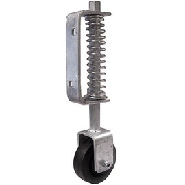 GatePro 0813681 14-1/2" Heavy Duty Spring Loaded Gate Wheel - Galvanized Finish