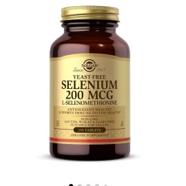 Solgar Yeast-Free Selenium 200 Mcg 250 Tablet