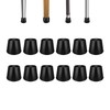 VOCOMO 5/8" Round Rubber Chair Leg Tips Caps, 16 Pack