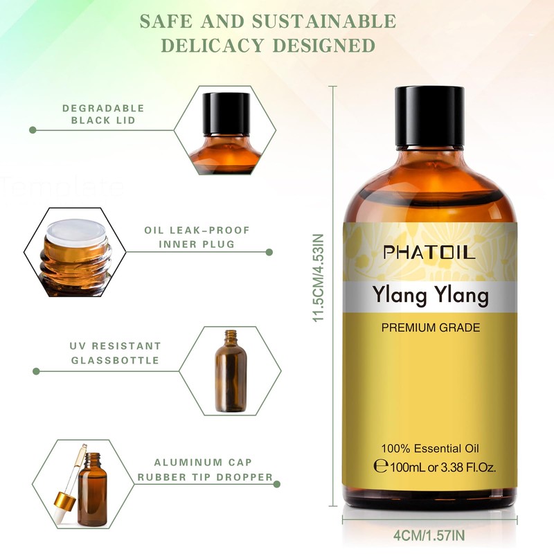 PHATOIL Essential Oil Ylang Ylang 100ml Aroma Oil Essential Oil