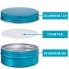 140 Pack 3oz/90ml Screw Top Aluminum Tin Jars with Screw