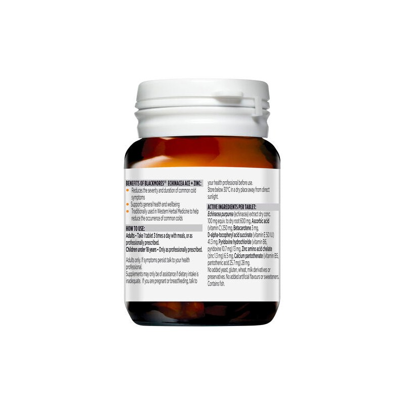 Blackmores Echinacea ACE + Zinc 30 Tablets