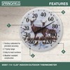 Springfield Indoor Outdoor Thermometer, Wireless Outdoor Thermometer with Large Numbers