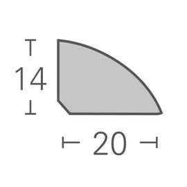Parador Quarter Rod Decorative Skirting Board Oak D047 Length 2.20 m