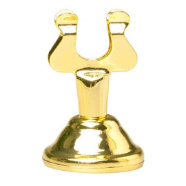 HAB & GUT -Croco-Harfe- Menükartenhalter Tischkartenhalter goldfarben Bilderhalter Fotohalter -1 Stück-