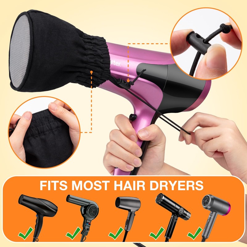 Noverlife Hair Dryer Diffuser, Universal Difuser Cap for Hair Dryer