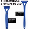 Aplicador de loción largo HURRISE – rodillo para espalda y