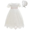 Meiqiduo - Vestido de encaje para bebé y niña, vestido
