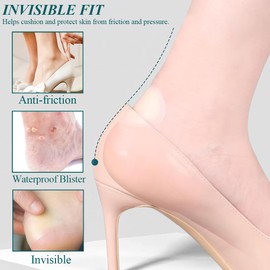 KIRZAX Pack of 32 Bubble Cream Heel Hydrocolloid Plasters, Gel Plasters for Prevention of Blisters, Heel Bubble Cream Hiking Toes and Fingers Forefoot Heel Protection Protect Skin