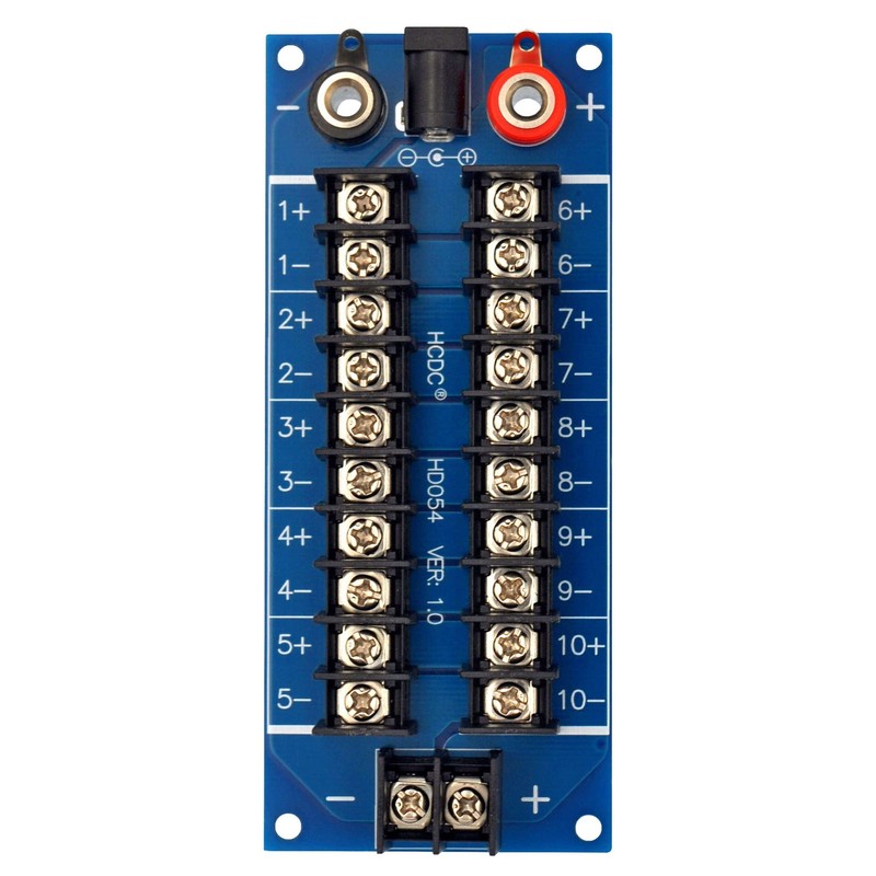 HCDC 20Amp 2x10 Position Barrier Terminal Block Distribution Module for
