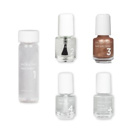 Dazzle Dry Mini Kit 4 Step System - Raise Your Glass - A glittering copper. Full-coverage metallic. (5 Piece Kit / 5 Manicures)