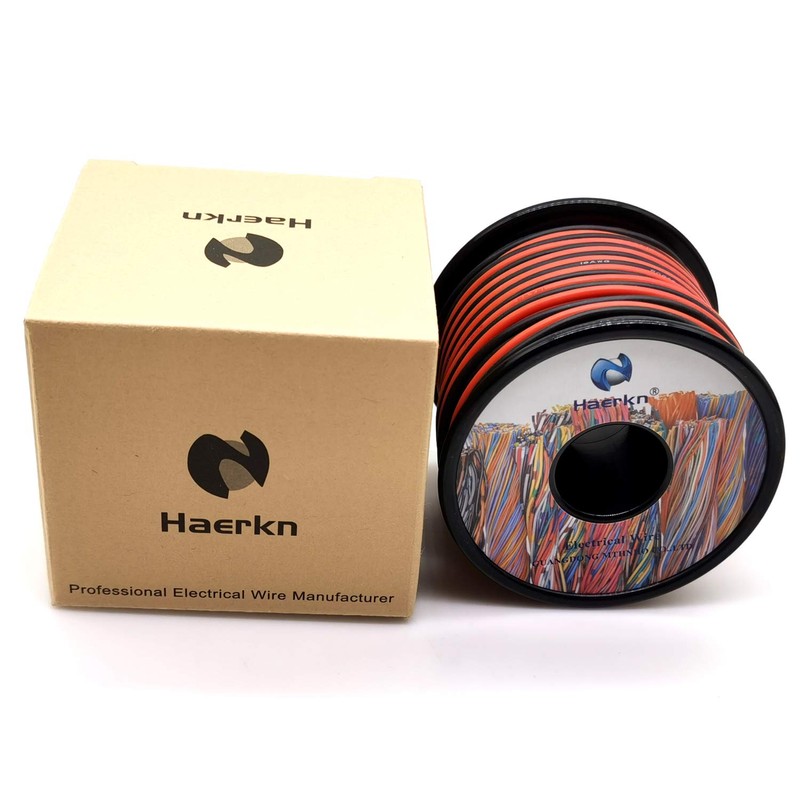 22awg Silicone Electrical Wire Cable 200ft [Black 100ft Red 100ft]