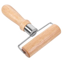 Mikinona Wooden Rolling Pin Pizza Dough Docker Pastry Roller Baking Food Roller Novelty Shape Pin Dough Tool