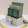 Wooden Perpetual Calendar - Reusable Desk Calender - Eco Friendly