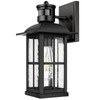 Superyofo 15inch Large Outdoor Wall Lights,Modern Black Exterior Wall Light