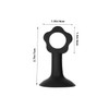 KOMBIUDA 4pcs Sucker Door Bumper Flower Shape Protector Wall Collision