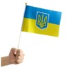 10 PCS Handheld Ukraine Flags,8.5×5.5 Inch Ukrainian BannerFor Indoor Outdoor