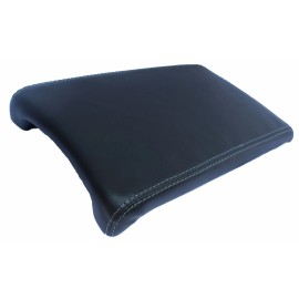 Kar Designers Fits 13-18 Acura RDX Black w/Gray Stitch Vinyl Center Console Lid Armrest Cover