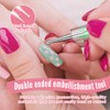 FULINJOY 5PCS Dual Tipped Nail Art Sculpture Pen with 5PCS