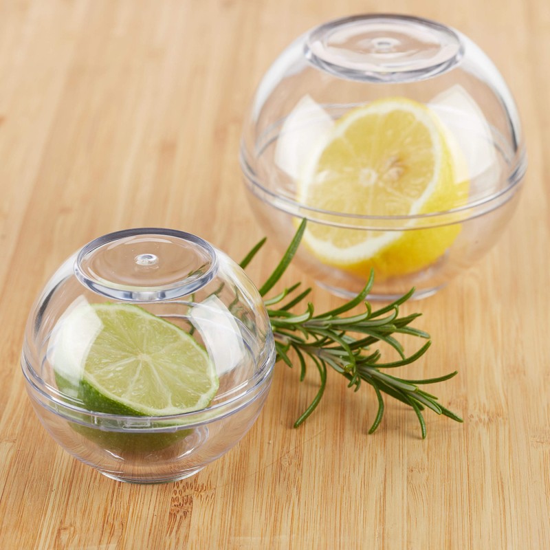Relaxdays Onion Container, Set of 2, Food Storage Balls Garlic