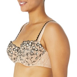 Aubade Women's Demi Bra, Champagne Black, 36G